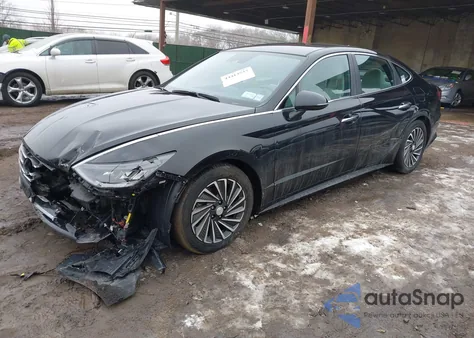 2022 Hyundai Sonata Hybrid Sel z USA, uszkodzony, nr VIN KMHL34JJXNA052509